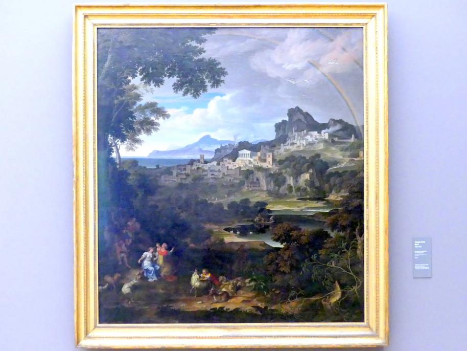 Joseph Anton Koch (1796–1835), Heroische Landschaft mit Regenbogen, München, Neue Pinakothek in der Alten Pinakothek, Saal I, 1812