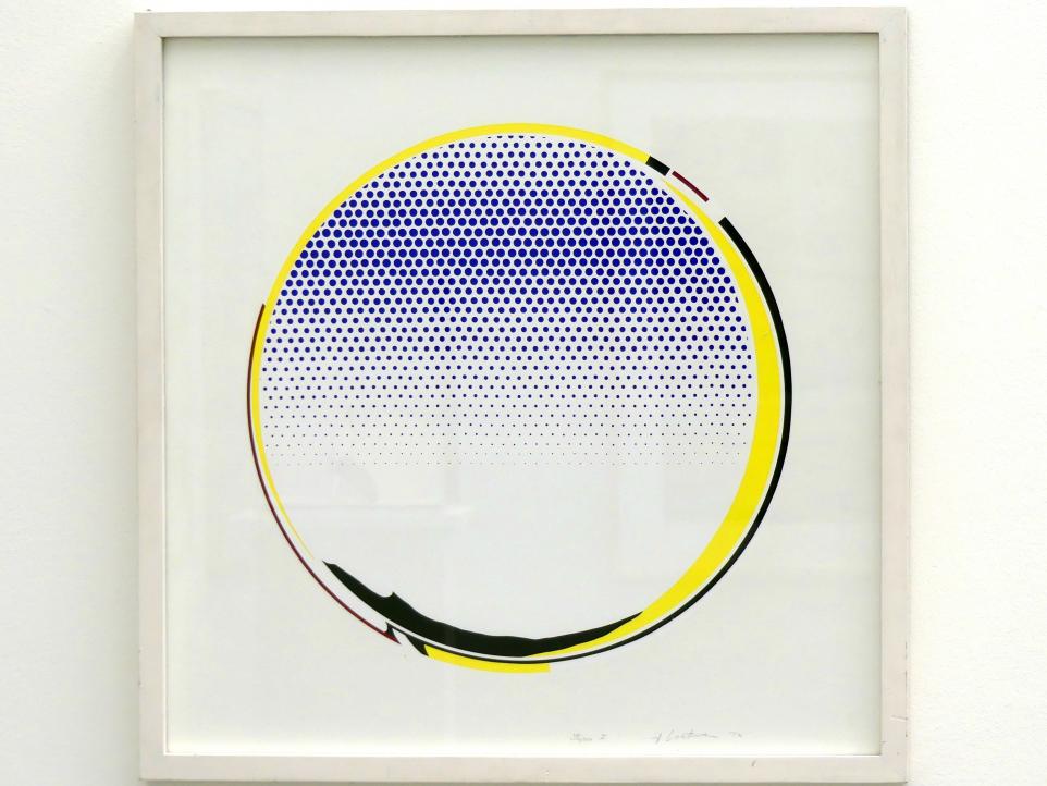 Roy Lichtenstein (1962&ndash;1994), Round Mirror [Runder Spiegel], Linz, Lentos Kunstmuseum Linz, Saal 10 - Zu schade für die Lade, 1972