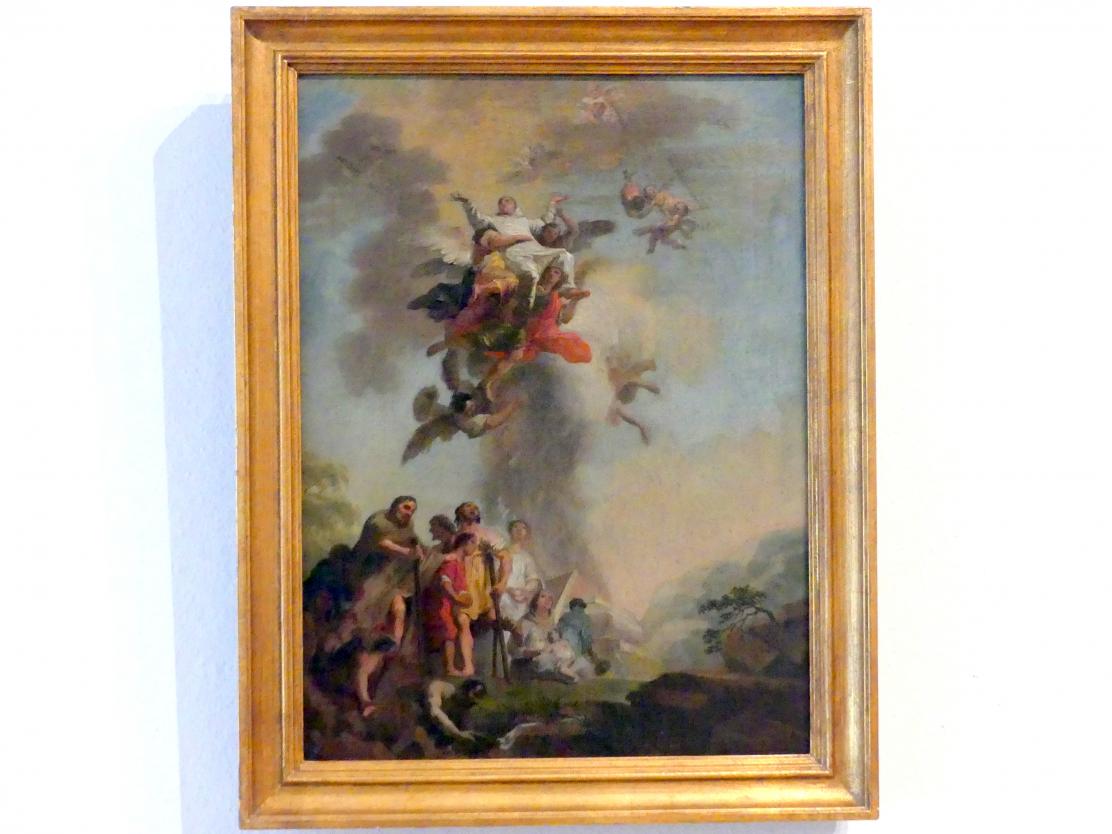Georg Anton Urlaub (1735–1758), Glorie des Hl. Bruno, Würzburg, ehem. Kartause Engelgarten, jetzt Würzburg, Museum für Franken (ehem. Mainfränkisches Museum), Gemäldegalerie, um 1753–1754