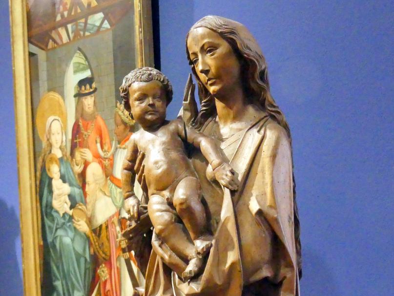 Tilman Riemenschneider (Werkstatt) (1487&ndash;1520), Madonna auf der Mondsichel, Würzburg, Martin von Wagner-Museum, Saal 1, um 1520, Bild 3/4