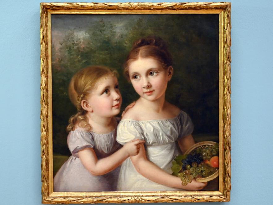 Augusta von Buttlar (1827), Porträt Adelheid und Marianne von Buttlar, Innsbruck, Tiroler Landesmuseum, Ferdinandeum, Saal 6, um 1827