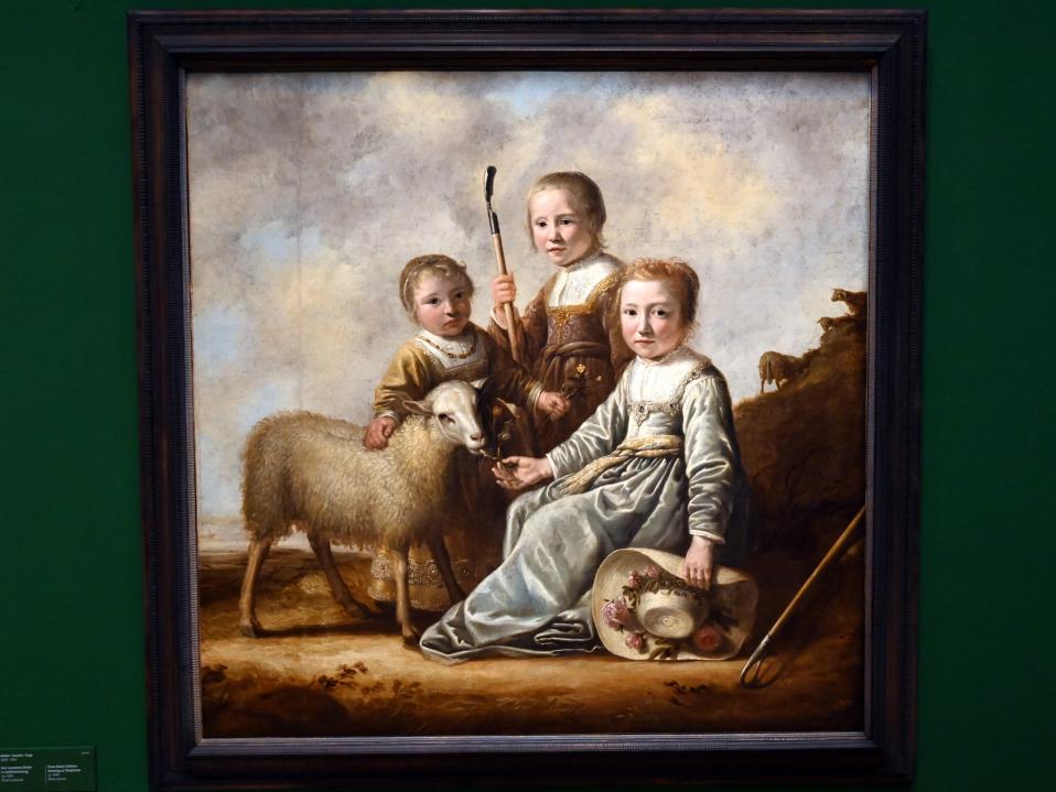 Aelbert Cuyp (1640&ndash;1667), Drei vornehme Kinder in Schäferkleidung, Innsbruck, Tiroler Landesmuseum, Ferdinandeum, Saal 15, um 1645