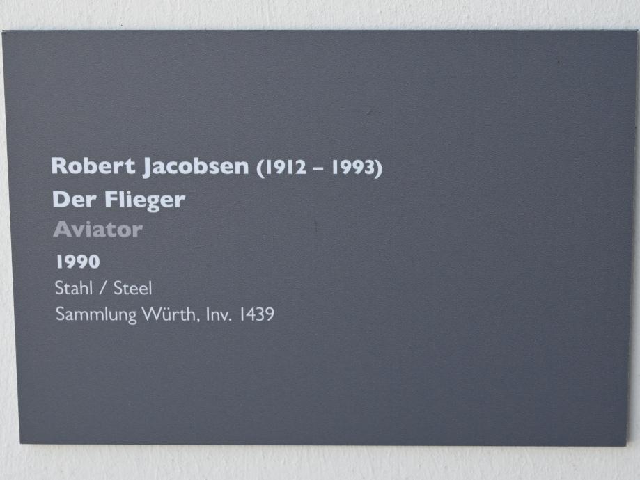 Robert Jacobsen (1949&ndash;1990), Der Flieger, Künzelsau, Skulpturengarten am Carmen Würth Forum, 1990, Bild 6/6