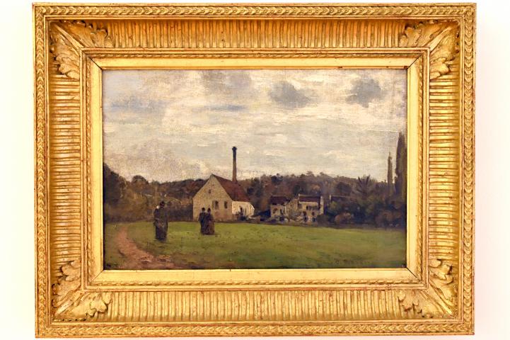 Camille Pissarro (1863–1903), Die kleine Fabrik, Straßburg, Musée d’Art moderne et contemporain, Saal 4, 1862–1865