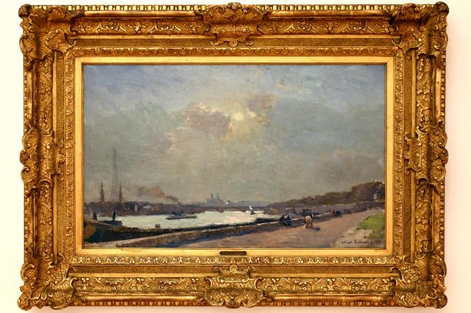 Albert Lebourg (1889–1896), Ufer der Seine, Cours La Reine, Straßburg, Musée d’Art moderne et contemporain, Saal 5, 1889