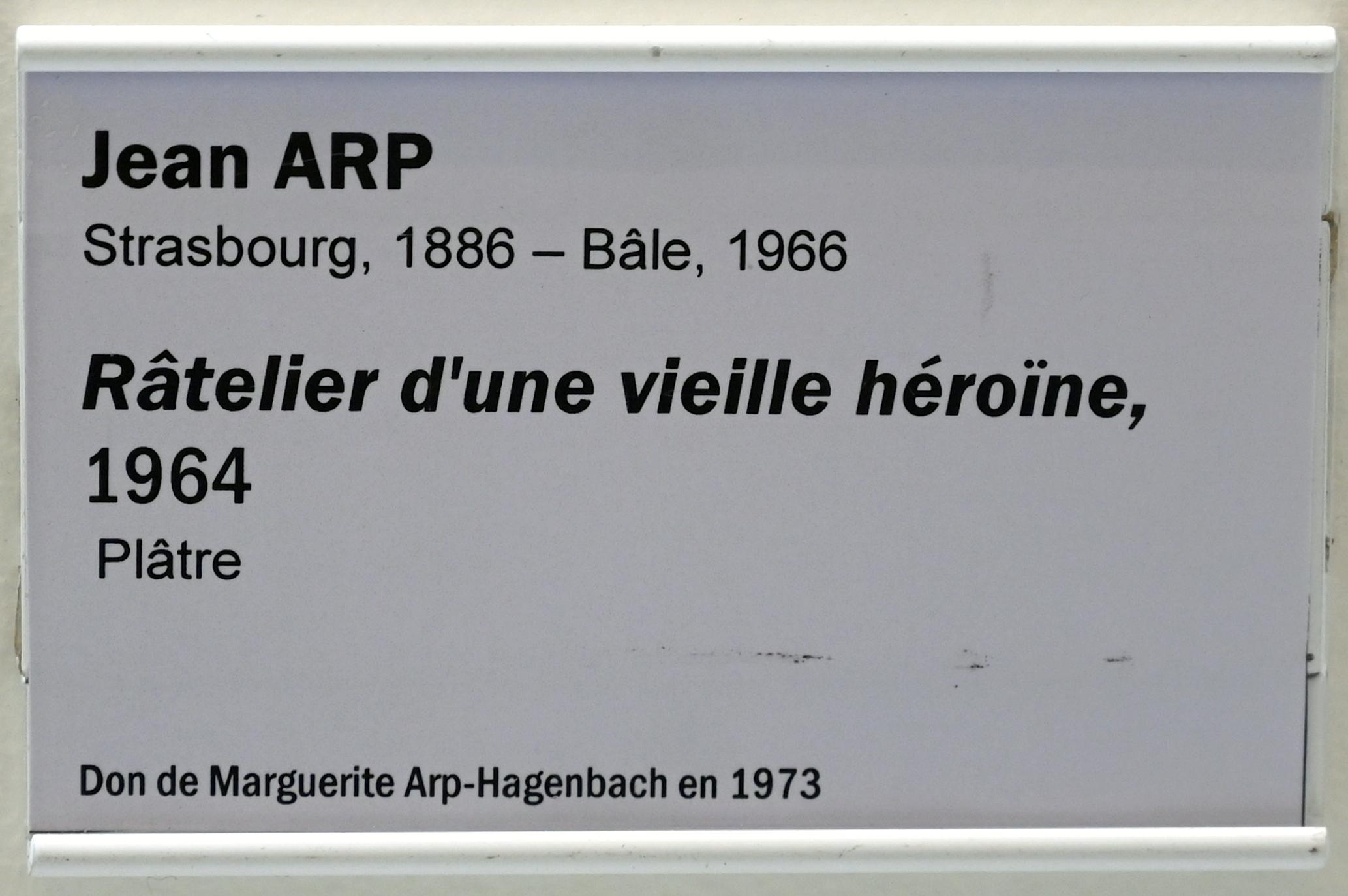 Hans (Jean) Arp (1914&ndash;1965), Gestell einer alten Heldin, Straßburg, Musée d’Art moderne et contemporain, Saal Obergeschoß 4, 1964, Bild 3/3