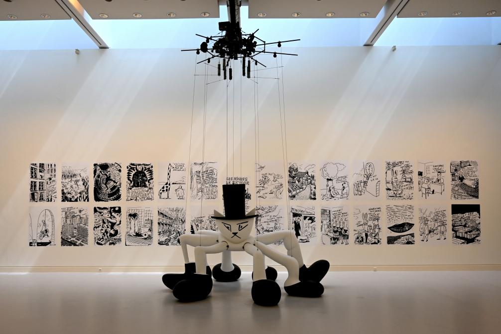Alain Séchas (1987–2001), Die Spinne (Die Reichen sind zurück), Straßburg, Musée d’Art moderne et contemporain, Saal Obergeschoß 8, 2001