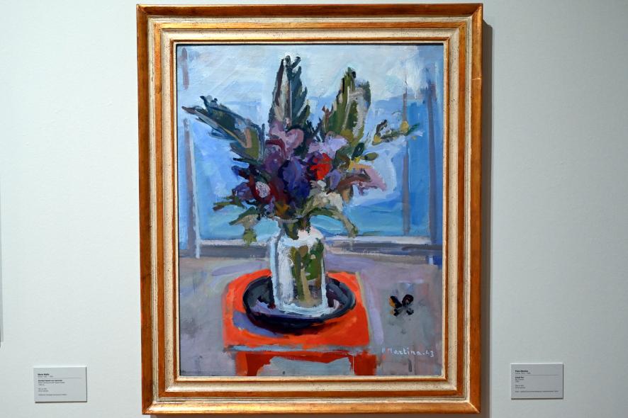 Piero Martina (1935–1943), Große Blumen, Turin, GAM Torino, Ausstellung "Eine Reise gegen den Strom" vom 05.05.-12.09.2021, Saal 5, 1943