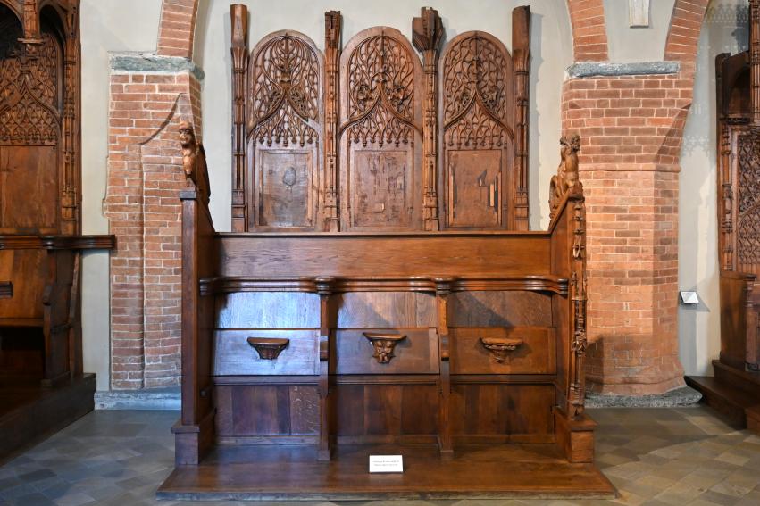 Chorgestühl, Revello, Kloster Staffarda, jetzt Turin, Museo civico d'arte antica, Saal 2, Undatiert, Bild 2/7