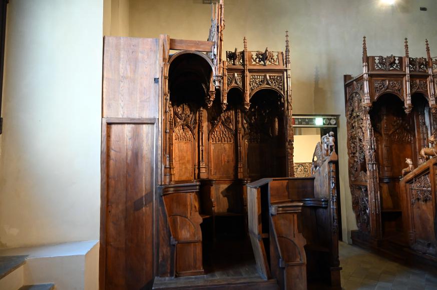 Chorgestühl, Revello, Kloster Staffarda, jetzt Turin, Museo civico d'arte antica, Saal 2, Undatiert, Bild 5/7