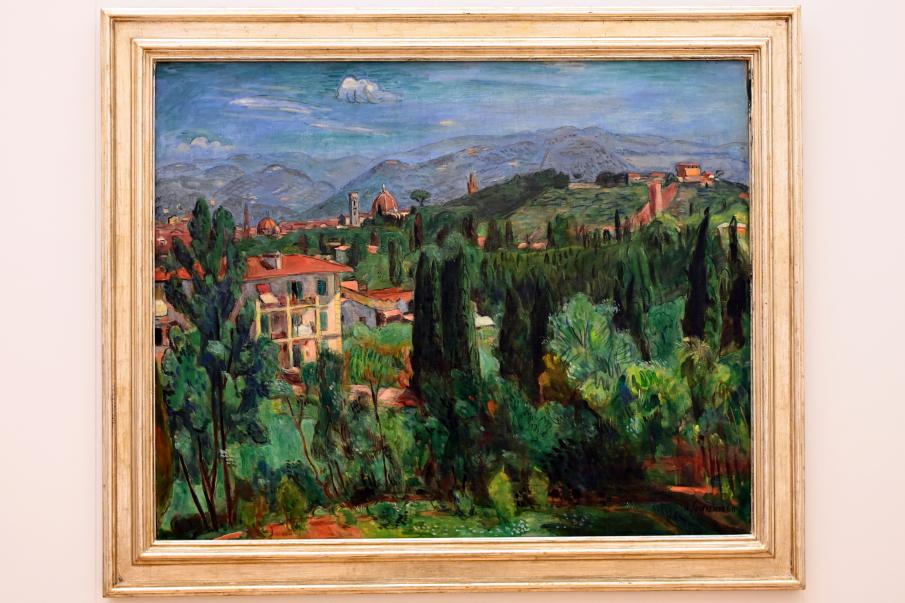 Hans Purrmann (1903&ndash;1949), Blick auf Florenz von der Villa Romana gesehen, Mainz, Landesmuseum, Moderne, Saal 1, um 1940