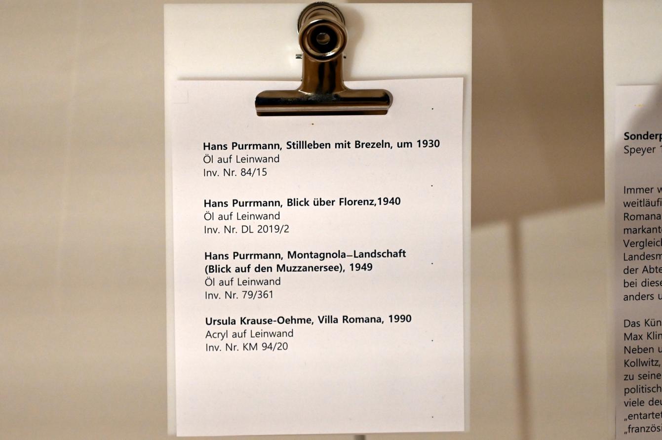 Ursula Krause-Oehme (1990), Villa Romana, Mainz, Landesmuseum, Moderne, Saal 5, 1990, Bild 2/3