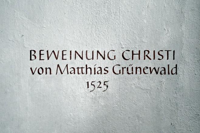 Matthias Grünewald (Mathis Gothart-Nithart) (1500–1528), Beweinung Christi, Aschaffenburg, Stiftskirche St. Peter und Alexander, 1525