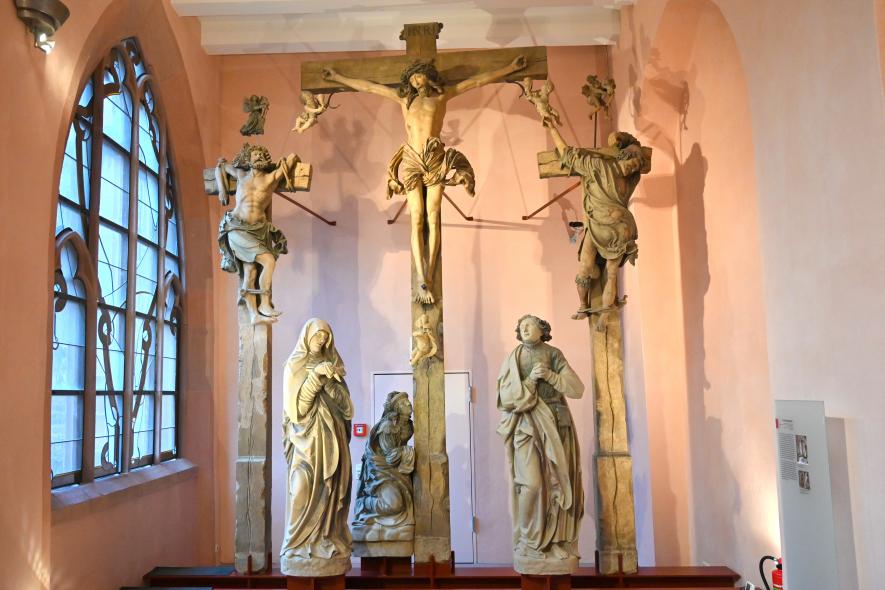 Hans Backoffen (Werkstatt) (1520), Kreuzigungsgruppe, Mainz, Kirche St. Ignaz, jetzt Mainz, Dom- und Diözesanmuseum, nach 1519