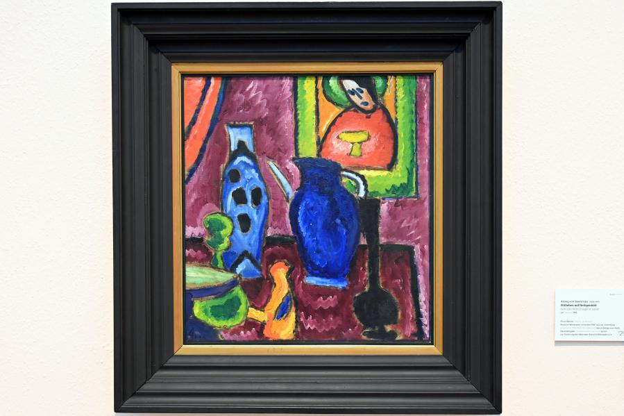 Alexej von Jawlensky (1893&ndash;1938), Stillleben mit Heiligenbild, Wiesbaden, Museum Wiesbaden, Ausstellung "Alles! 100 Jahre Jawlensky in Wiesbaden" vom 17.09.-26.06.2022, Saal 12, um 1912