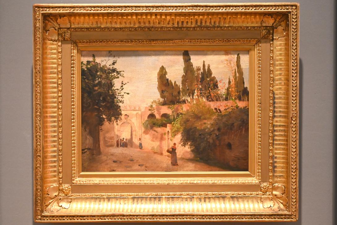 Rudolf Schick (1862–1871), Porta Romana bei Trivoli, Wiesbaden, Museum Wiesbaden, Landschaft 2, 1871