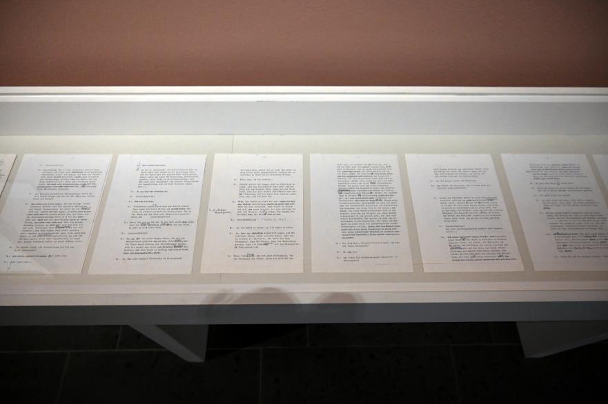 Joseph Beuys (1948&ndash;1985), Transkript des Interviews Murken-Beuys, Wiesbaden, Museum Wiesbaden, Beuys 2, 1973, Bild 3/6