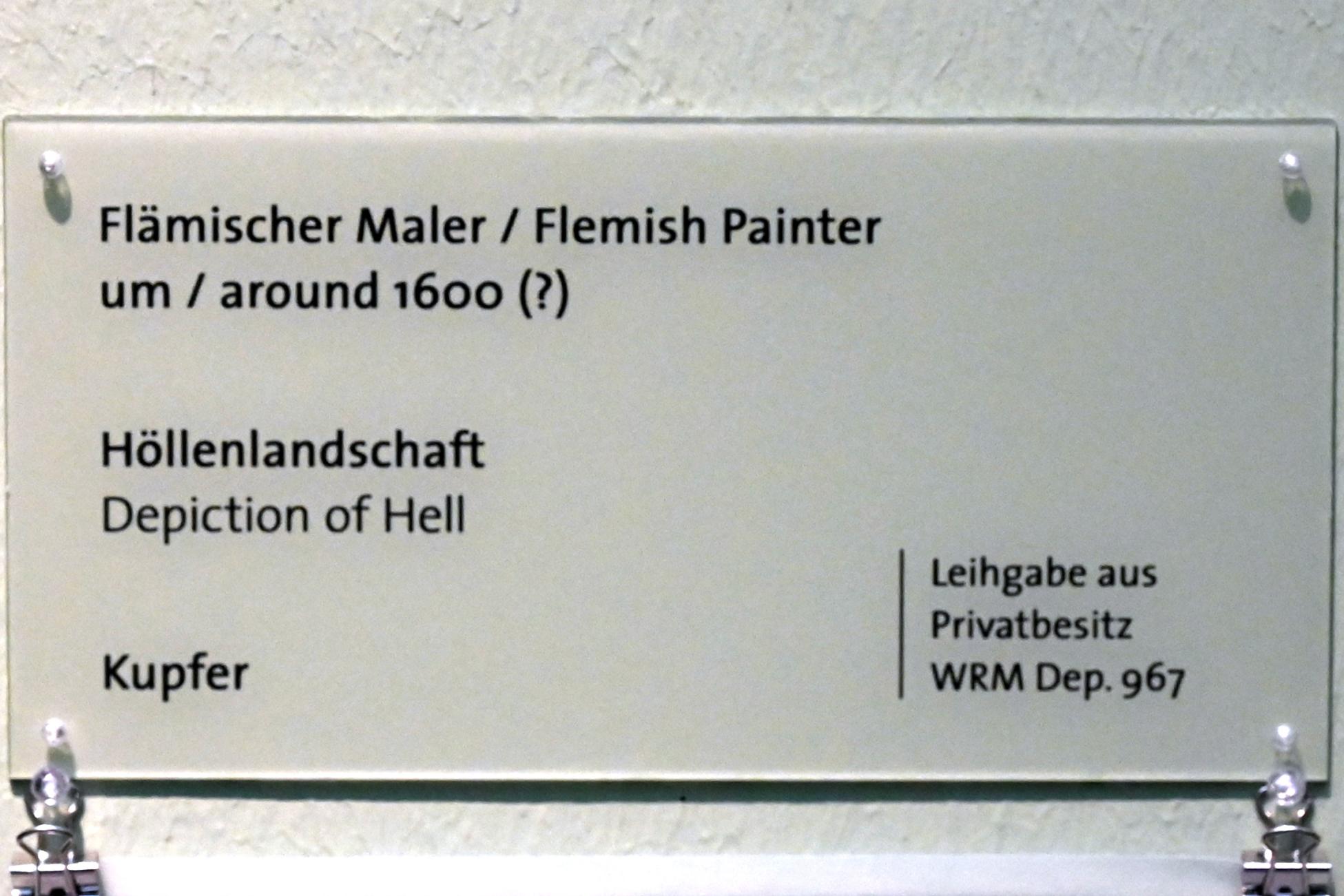 Höllenlandschaft, Köln, Wallraf-Richartz-Museum, Barock - Saal 3, um 1600, Bild 2/2