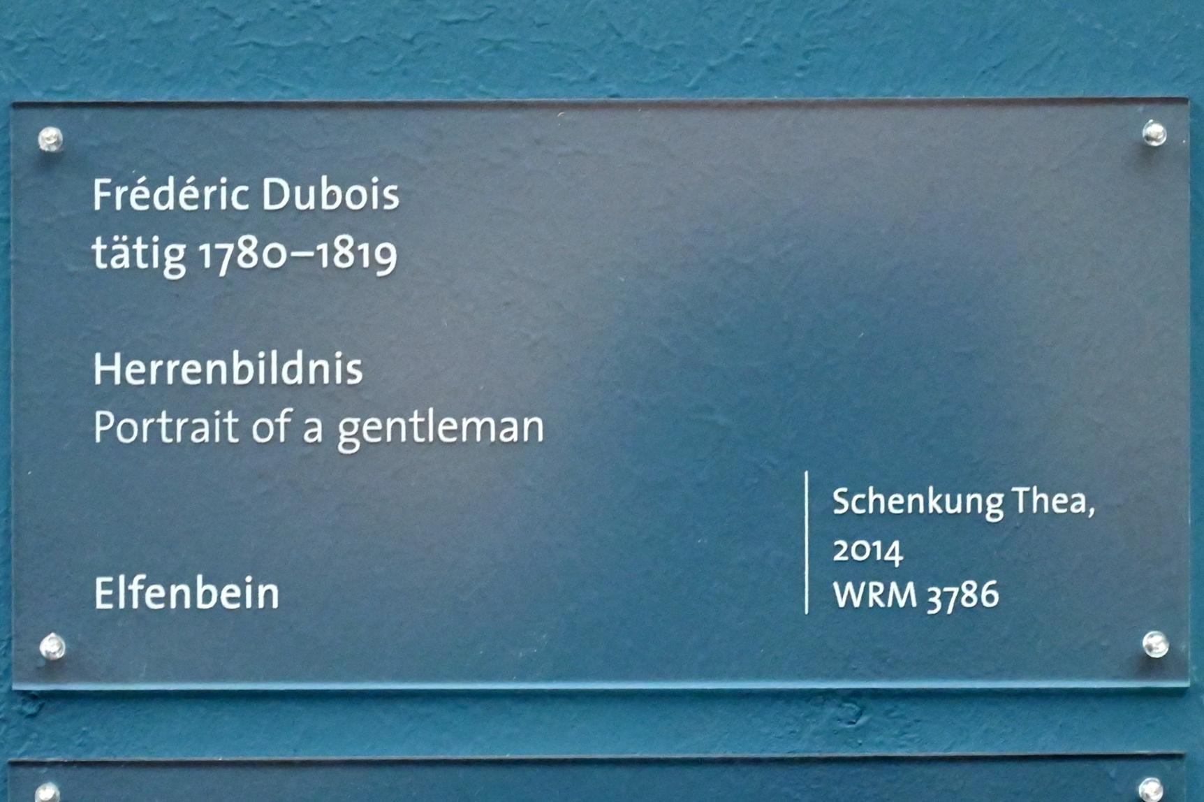 Frédéric Dubois (Undatiert), Herrenbildnis, Köln, Wallraf-Richartz-Museum, Barock - Saal 9, Undatiert, Bild 2/2