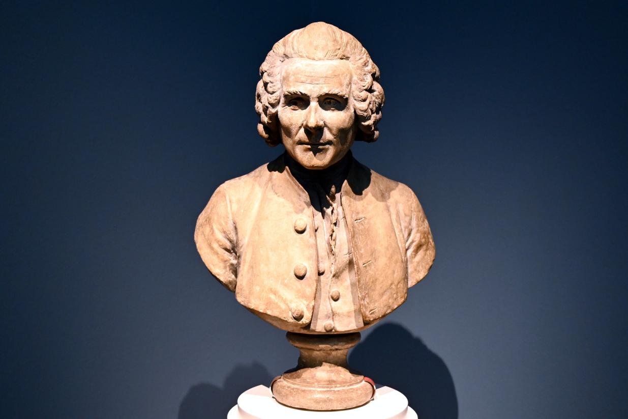 Jean-Antoine Houdon (1776–1806), Jean-Jacques Rousseau, Köln, Wallraf-Richartz-Museum, Barock - Saal 9, 1778
