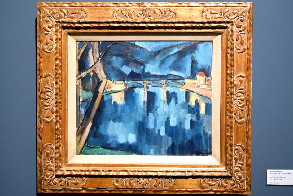 Maurice de Vlaminck (1905–1930), Die Brücke von Chatou, Köln, Wallraf-Richartz-Museum, 19. Jahrhundert - Saal 9, 1908