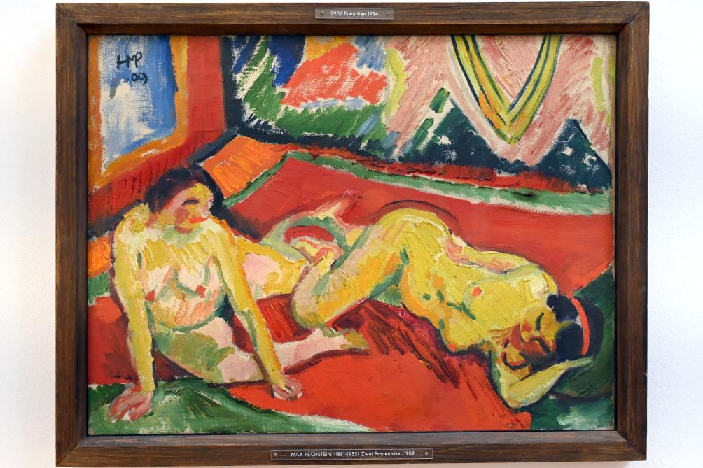 Max Pechstein (1895–1953), Zwei Frauenakte im Zimmer, Köln, Museum Ludwig, 02.05, 1909
