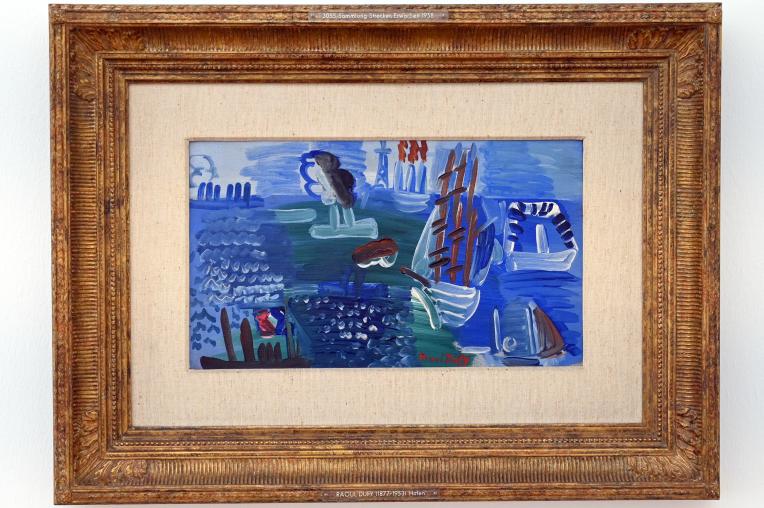 Raoul Dufy (1903–1937), Dampfschiffe und Segler, Köln, Museum Ludwig, 02.30, 1925, Bild 1/2