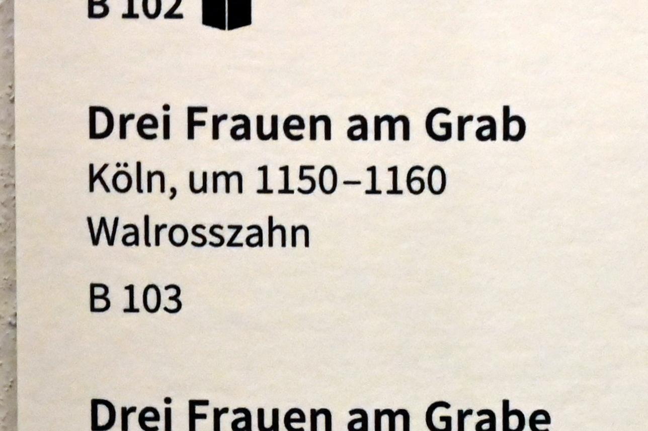 Drei Frauen am Grab, Köln, Museum Schnütgen, Saal 10, um 1150&ndash;1160, Bild 2/2