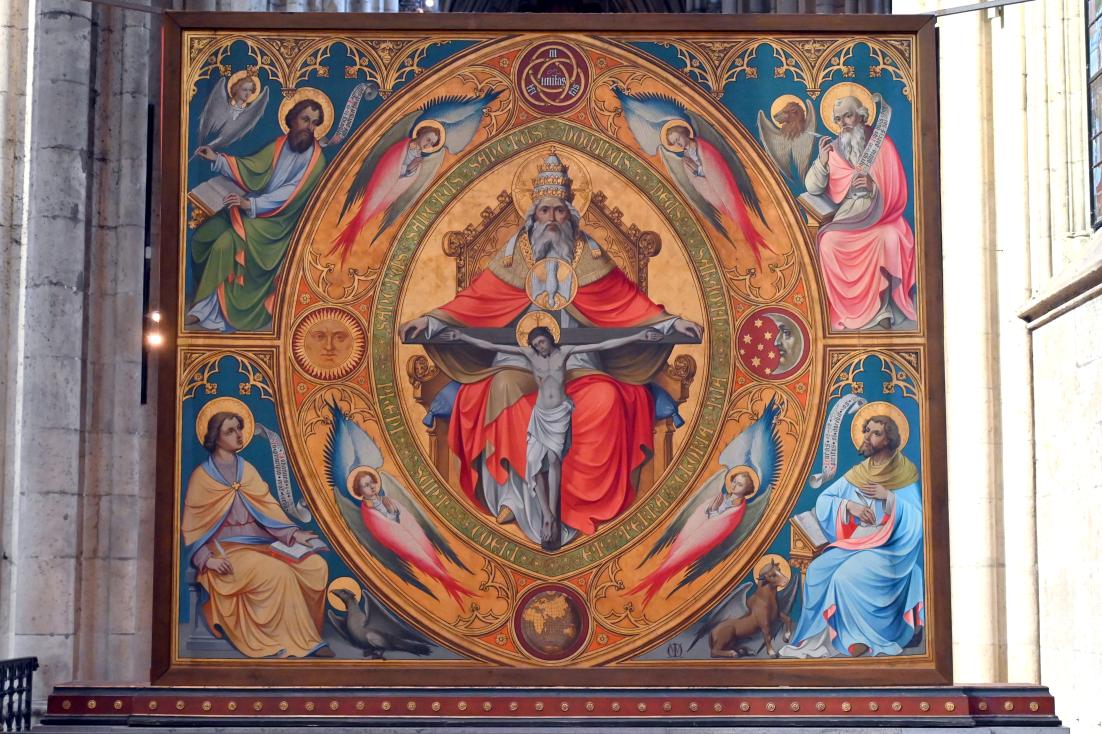 Clarenaltar (Klarenaltar), Köln, Klarissenkloster Sankt Clara, jetzt Köln, Hohe Domkirche Sankt Petrus (Kölner Dom), um 1350&ndash;1360, Bild 2/2