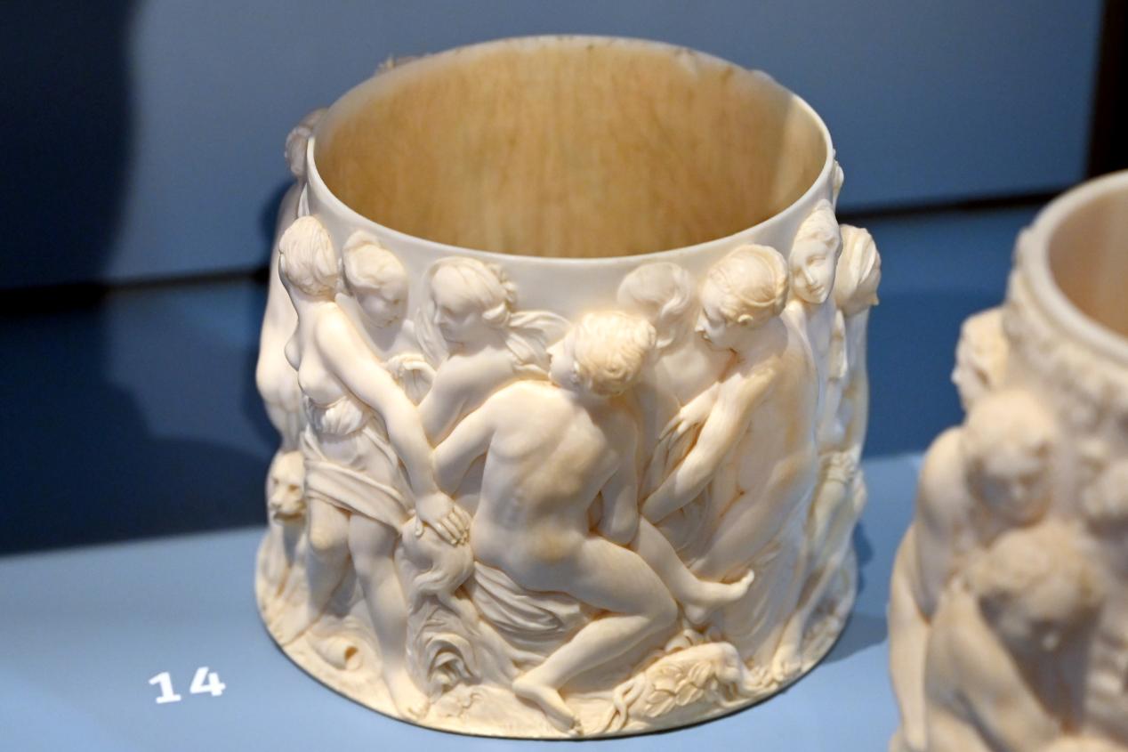 Humpenwandung mit Aktaion und Diana, Stuttgart, Landesmuseum Württemberg, Kunstkammer, um 1660