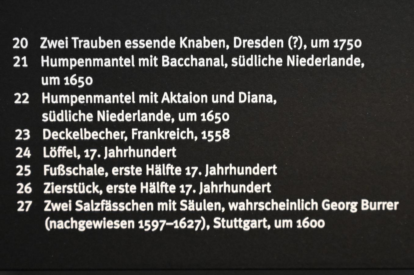 Humpenmantel mit Bacchanal, Stuttgart, Landesmuseum Württemberg, Kunstkammer, um 1650, Bild 2/2
