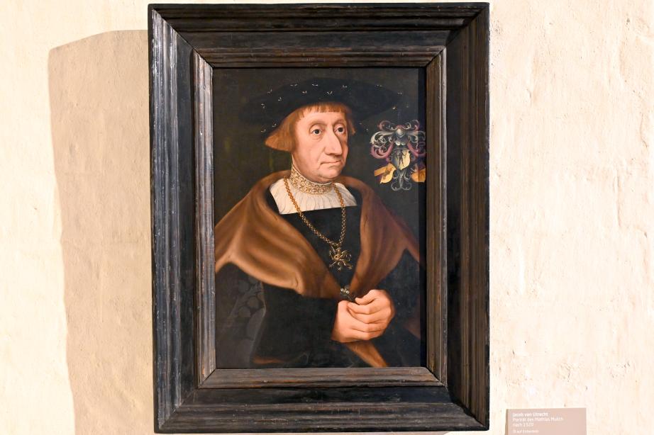 Jacob van Utrecht (1513–1522), Porträt des Mathias Mulich, Lübeck, St. Annen-Museum, Saal 12, nach 1520