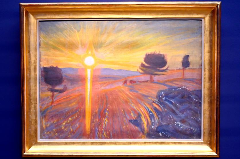 Wojciech Weiss (1898–1923), Strahlender Sonnenuntergang, München, Kunsthalle, Ausstellung "Polnischer Symbolismus um 1900" vom 25.03.-07.08.2022, Saal 9 - Die nackte Seele, 1899–1902