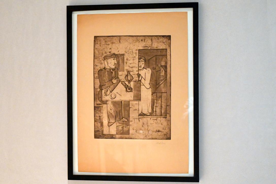 Jankel Adler (1925–1927), Ohne Titel (Paar), Köln, Museum Kolumba, Ausstellung "In die Weite – Aspekte jüdischen Lebens in Deutschland" vom 15.09.2021-15.08.2022, Raum 20, um 1925