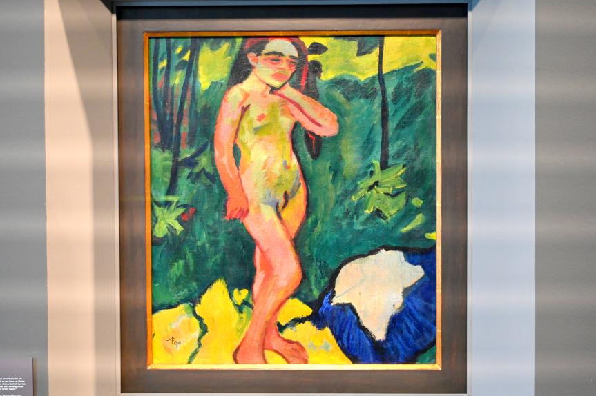 Max Pechstein (1895–1953), Mädchen im Walde, Zwickau, Kunstsammlungen, Max-Pechstein-Museum - Saal 1, 1910