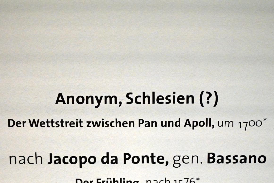 Der Wettstreit zwischen Pan und Apoll, Zwickau, Kunstsammlungen, Altmeisterliches, um 1700, Bild 2/2