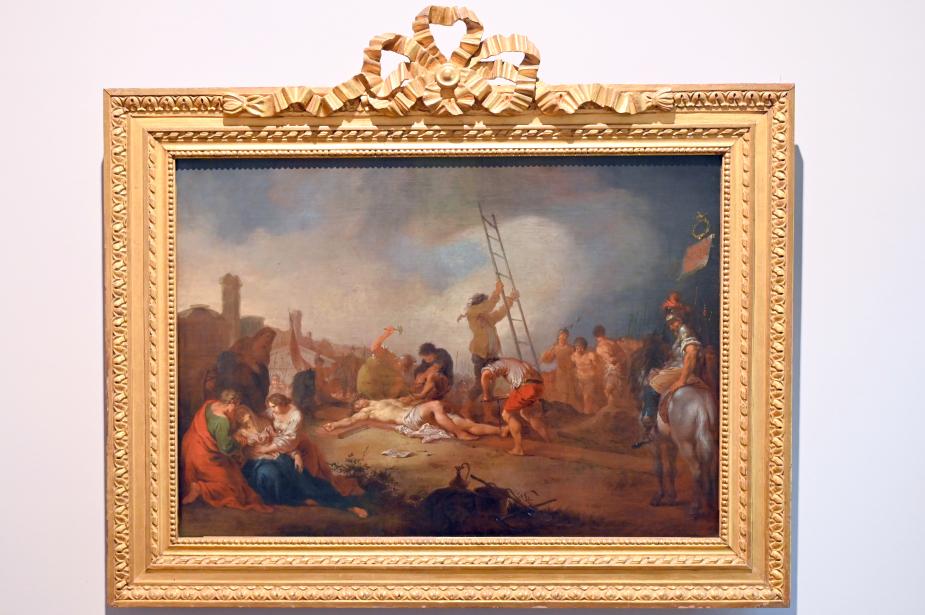 Januarius  Zick (1752&ndash;1794), Kreuzannagelung, Ulm, Museum Ulm, Saal 12b, um 1760