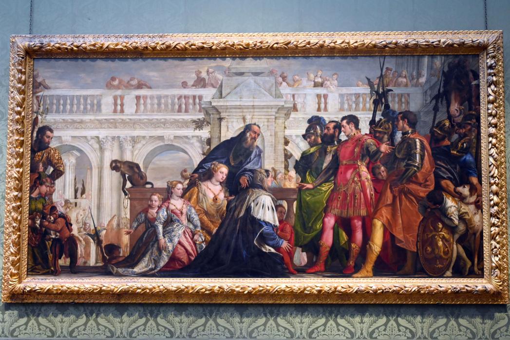 Paolo Caliari (Veronese) (1547–1587), Die Familie von Darius vor Alexander, London, National Gallery, Saal 9, 1565–1567