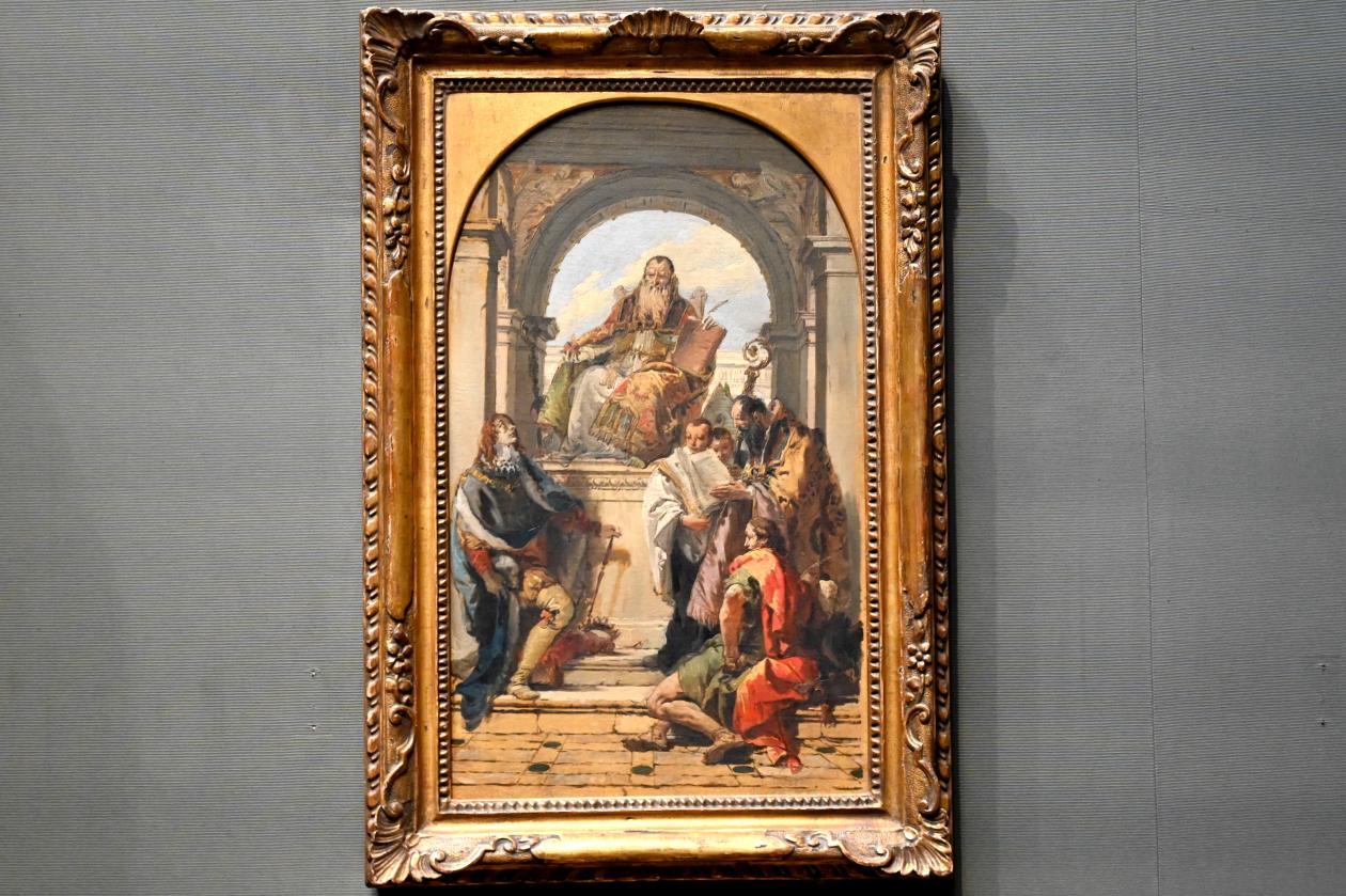 Giovanni Battista Tiepolo (1715–1785), Vier Heilige, London, National Gallery, Saal 39, vor 1737