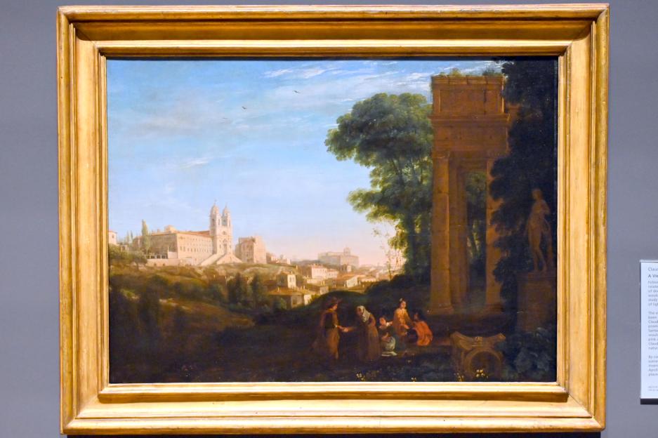 Claude Lorrain (Claude Gellée) (1628–1681), Ansicht von Rom, London, National Gallery, Saal 43, 1632