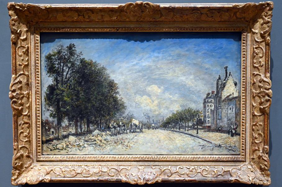 Johan Barthold Jongkind (1854–1877), Der Boulevard de Port-Royal in Paris, London, National Gallery, Saal 40, 1877