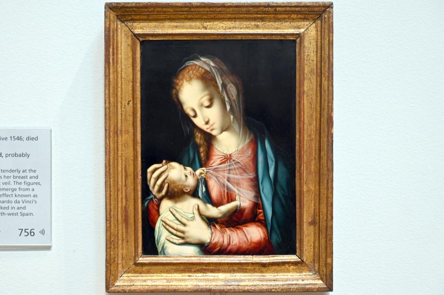 Luis de Morales (1558–1567), Maria mit Kind, London, National Gallery, Saal 64, um 1565–1570