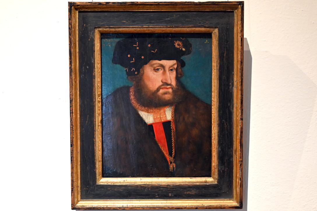 Lucas Cranach der Ältere (1502–1550), Christian II., König von Dänemark (1481-1559), Coburg, Kunstsammlungen der Veste Coburg, Altdeutsche Malerei, 1524