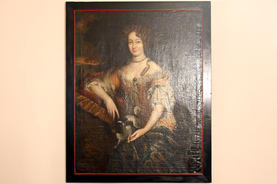 Herzogin Charlotta Johanna von Sachsen-Saalfeld (1664-1699), Tochter des Fürsten Josias von Waldeck (1636-1669), seit 1690 zweite Gemahlin des Herzogs Johann Ernst von Sachsen-Saalfeld (1658-1729), Coburg, Kunstsammlungen der Veste Coburg, Fremdenkorridor, um 1690–1700
