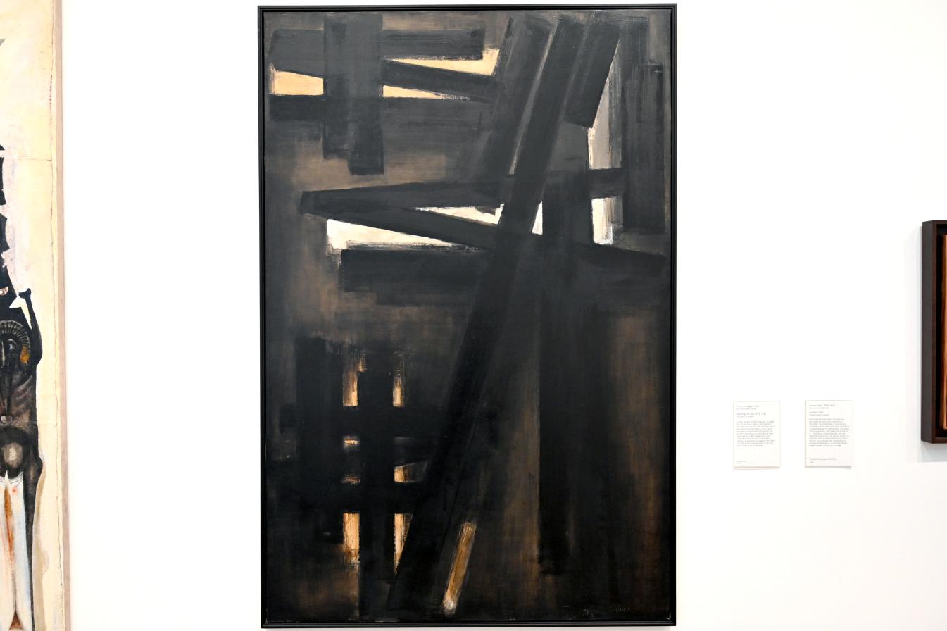 Pierre Soulages (1946–2019), Malerei, 23. Mai 1953, London, Tate Gallery of Modern Art (Tate Modern), In the Studio 6, 1953