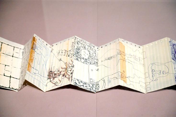Ted Joans (1958&ndash;2003), Langstrecke, London, Tate Modern, Ausstellung "Surrealism Beyond Borders" vom 24.02.-29.08.2022, Saal 8, 1976&ndash;2005, Bild 2/3