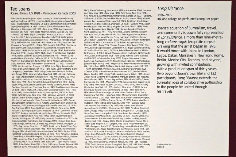Ted Joans (1958&ndash;2003), Langstrecke, London, Tate Modern, Ausstellung "Surrealism Beyond Borders" vom 24.02.-29.08.2022, Saal 8, 1976&ndash;2005, Bild 3/3