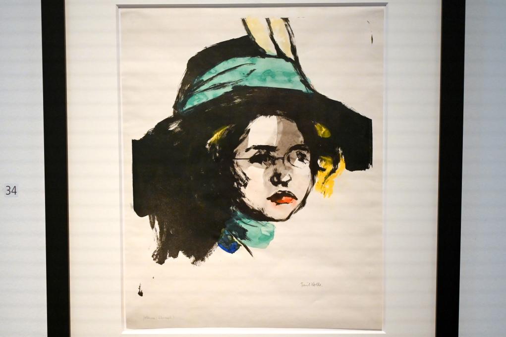 Emil Nolde (1903&ndash;1946), Johanna, Schleswig, Landesmuseum für Kunst und Kulturgeschichte, Sammlung Rolf Horn, 1911, Bild 2/2