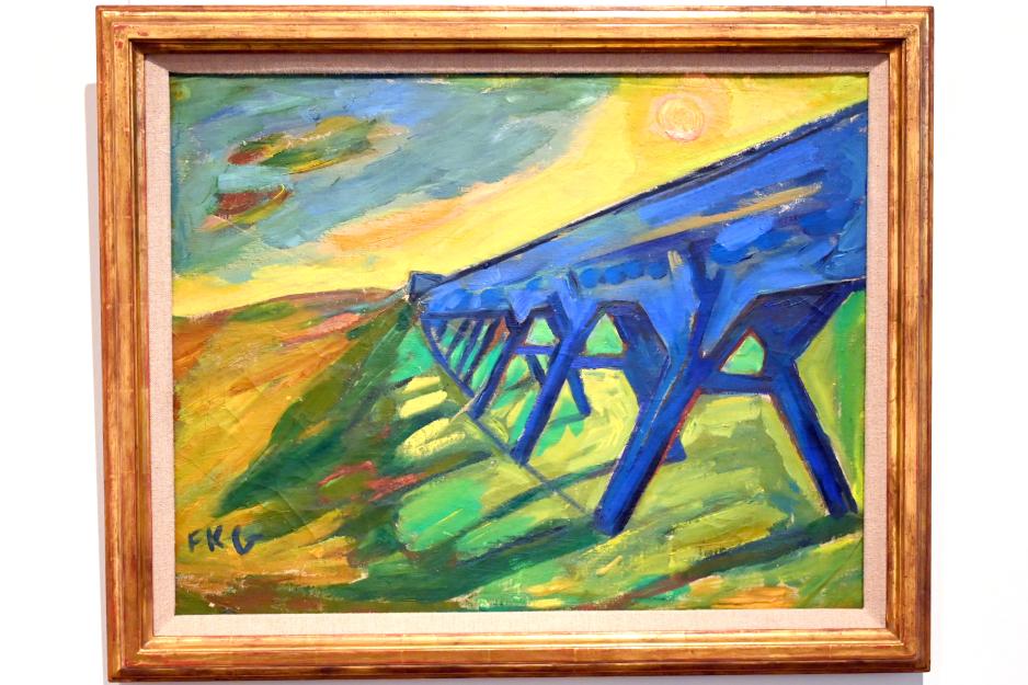 Friedrich Karl Gotsch (1926–1936), Viadukt bei Strande, Schleswig, Landesmuseum für Kunst und Kulturgeschichte, Galerie der Klassischen Moderne, 1928–1930