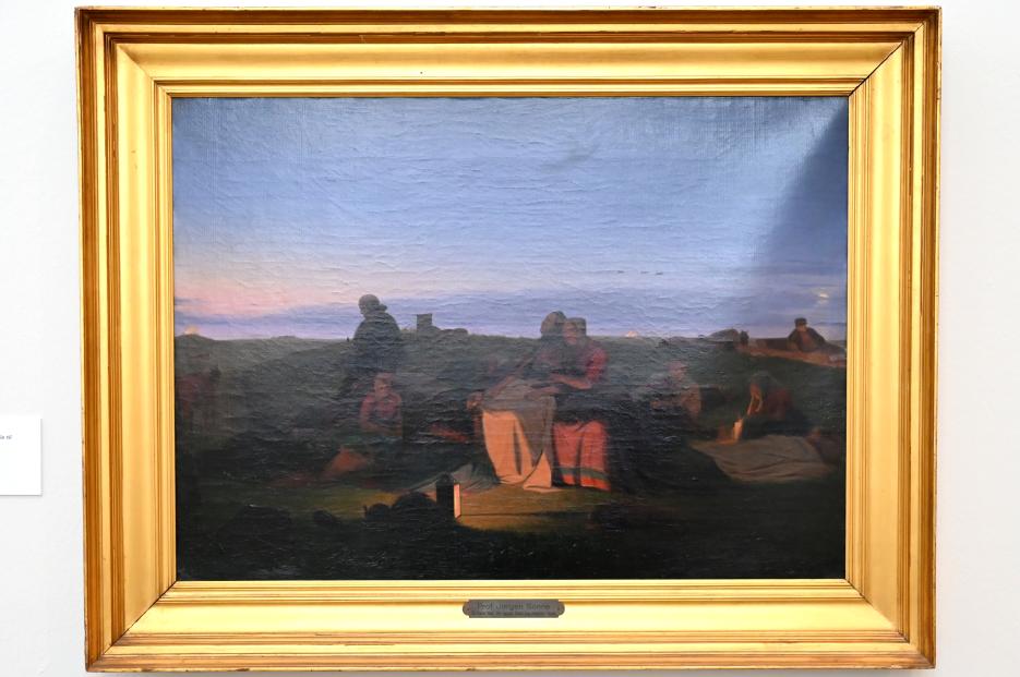 Jørgen Sonne (1847), Studie zu "St. Hans Nacht", Schleswig, Landesmuseum für Kunst und Kulturgeschichte, Saal 44, um 1847